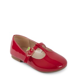 Gymboree Womens and Toddler Dressy Ballet Mary Jane Flat, Apple Royal Red, 6 Little Kid US