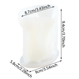 XIAOSHUI Lady Face Bottle Candle Mold Succulent Bottle Mold Pot Candle Mold Body Resin Casting Mold for Candle Home Decorate Mold Candle Making Mold Aromatherapy Gypsum Candles Clay Craft