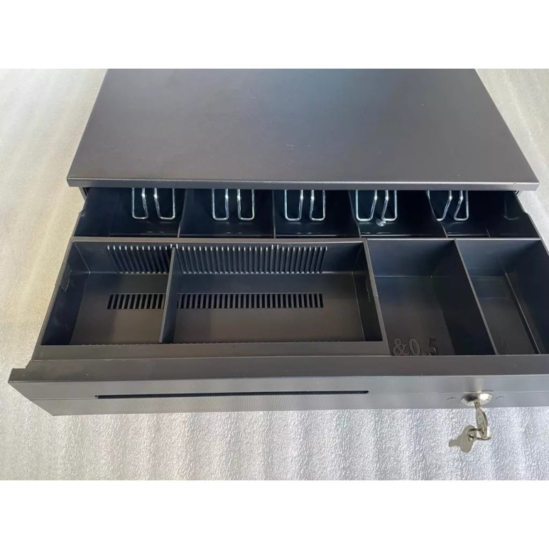 Exhivit Caja De Dinero Metálica, Punto De Venta Color Negro