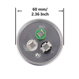 BOJACK 2 unidades de 40+5 uF 40/5 MFD ± 6% 370V/440 VAC CBB65 Dual Run Circular Start Capacitor para motor de CA o arranque de ventilador o condensado