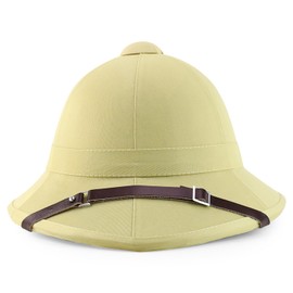 Armycrew British Style 100% Genuine Pith Helmet Safari Hat - Khaki