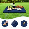 Wolkemer Square Waterproof Fitted Tablecloth 34x34 Inch - Windproof Washable