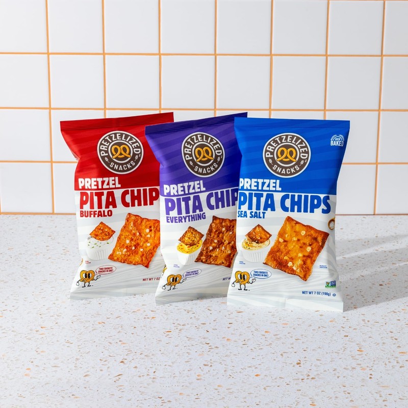 PRETZELIZED Snacks PRETZELIZED Pretzel Pita Chips, Sea Salt Flavored, 7oz