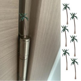 Tree Hinge Heads Decorative Topper,Magnetic Hinge Head Toppers,Hinge Head Home Decoration,Door Hinge Pin Topper (Coconut Palm Tree)