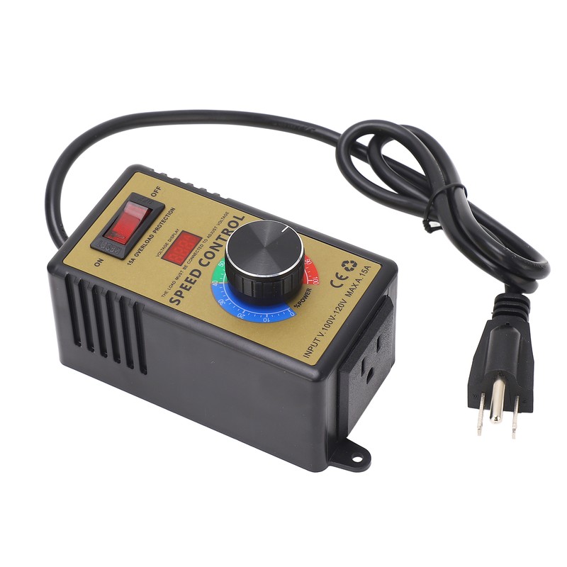 Speed Regulator Motor Fan Controller Stepless Speed Control Switch 15A