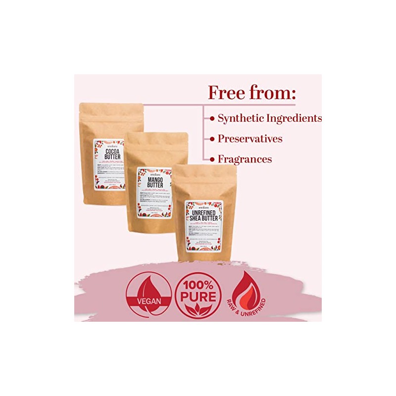 Shea, Cocoa, Mango Butters Set by Better Shea Butter -