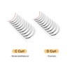 Premade Fans Eyelash Extensions 8D 0.07mm C 13mm Short Stem|Optinal