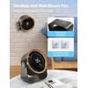 HAGEDAWN Ultra-Quiet Small Desk Fan with Touch Control & LED