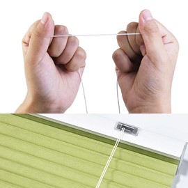 KBNIAN 150 Yards/Roll Lift Cord 1mm Braided Shade Roller Blinds Cord White Pull String Rope for Aluminum Blind Shade Repair and DIY Crafts Projects(Max Load 66lb)