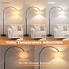 Ambimall Dimmable Arc Floor Lamp with Remote, Color Temperatures and