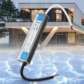 SUCIKORIO SUCIKORIO 12V 150W LED Driver Waterproof IP67, Ultra Slim LED Transformer 240V AC to 12V DC 12.5A 150 Watt Quiet Low Volt Converter LED Power Supply Constant Voltage For LED Strip, Indoor & Outdoor