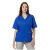 SPECTRUM UNIFORMS Scrub Medical Tunic Tops, Ladies Mock wrap Front