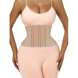 Atbuty Short Torso Waist Trainer for Women Cincher Corset Latex 8 Inch Slimming Girdle for Tummy Control Lower belly
