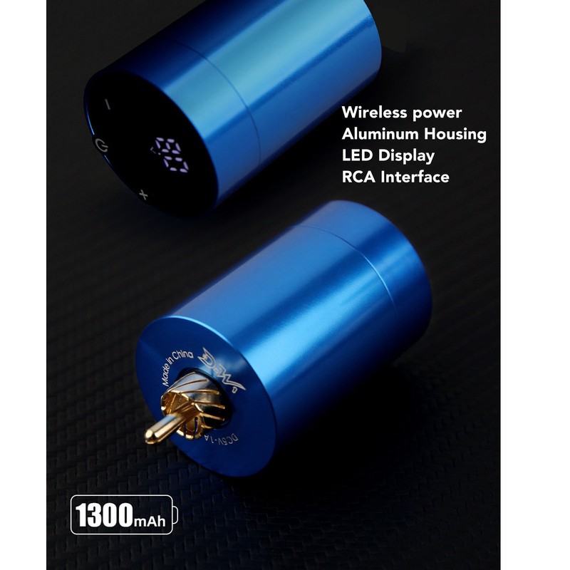 2 in 1 Wireless Tattoo Machine 1300mAh Rechargeable 3.5mm Stroke