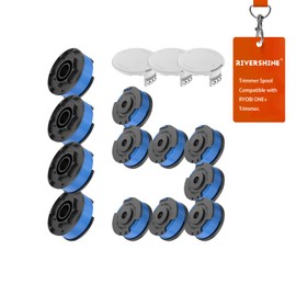 Rivershine AC14RL3A Weed Eater String, 11ft 0.065" Spool Line, Compatible with Ryobi One+ 18V,24V,40V Cordless String Trimmer