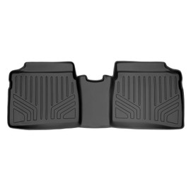 SMARTLINER Custom Fit Floor Mats 2nd Row Liner Black for 2012-2015 Toyota Prius (No Prius V or C Models)