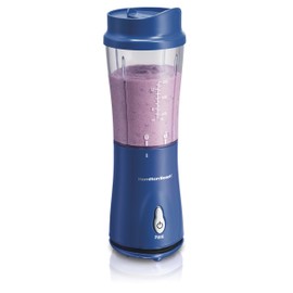 Hamilton Beach Personal Smoothie Blender With 14 Oz Travel Cup And Lid, Blue 51132