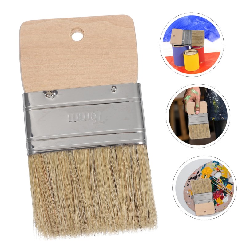 TEHAUX Beach Sand Brush with Handle Multipurpose Natural Boar Bristle