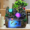 Rockery Water Fountain Desktop Chinese Fengshui Lamp Waterfall Indoor Elephant