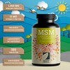 MSM 2000 mg per day + natural vitamin C -