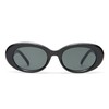AIRE Epsilon Sunglasses - Black, Oval, Women's, Classic Retro Style