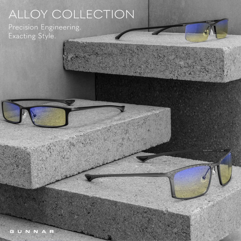 GUNNAR Plaid Blue Light Blocking Gaming And Computer Glasses -