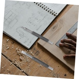 IWOWHERO Spring-loaded Nailing Tool Set Compatible Multi-function Nail Punch for Wood Metal Hammerless Punch Set Dual Head Spring Punch Accurate Hole Punching