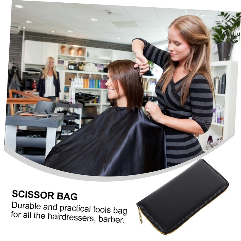 Baluue Professional Barber Scissor Bag Stylist Traveling Case Salon Scissor