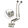 munirater Transfer Case Shifter Stainless Twin-Stick Shifter Replacement for NP205