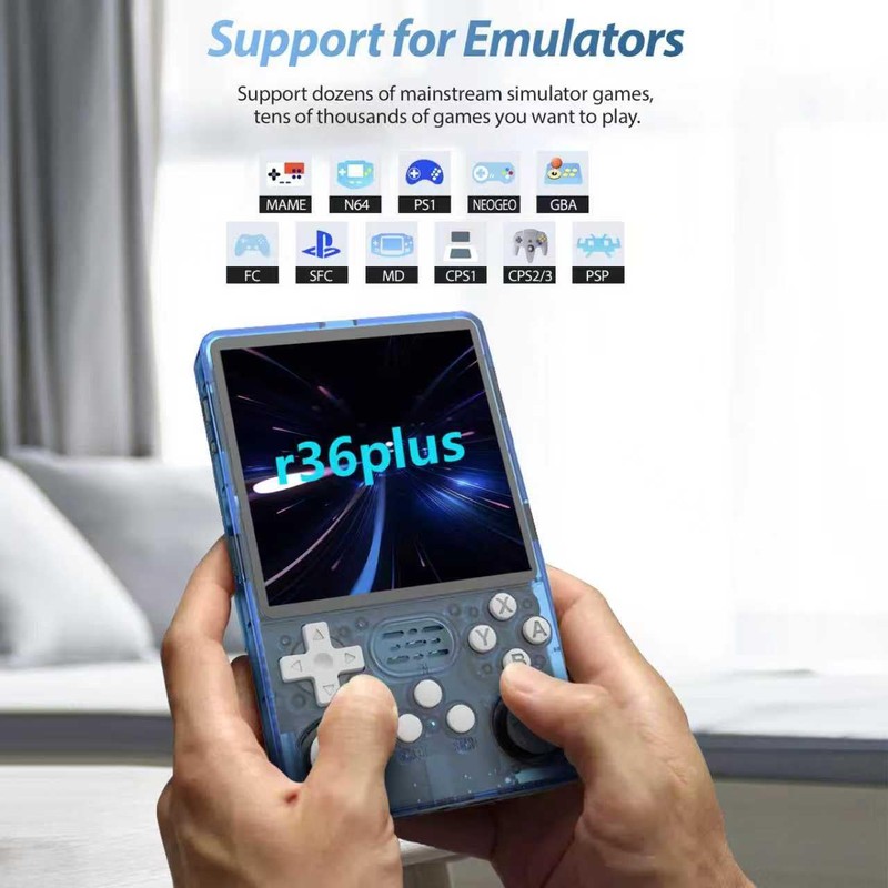 R36splus Retro Handheld Game Console 4.0 inch Screen , 64GB