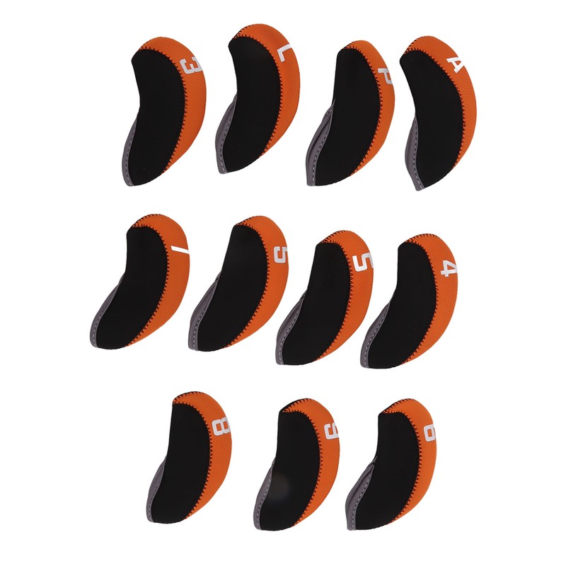 11PCS Golf Club Head Covers Neoprene Numbered Golf Club Head