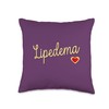Lymphatic Health Heart Lipedema Throw Pillow