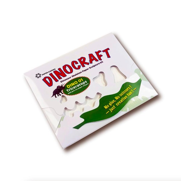 PAPER-CAPERS DINOCRAFT 01 : Triceratops | 3D Dinosaur Paper Skeleton