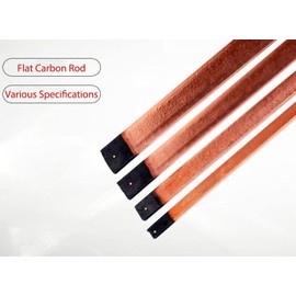 Surprecision Arc-air Gouging Carbon Rods 13.98" x 0.39" x 0.2", Flat Copper Coated Gouging Carbon Electrodes Length 355mm, Width 10mm, Thickness 5mm(Package: 5pcs)