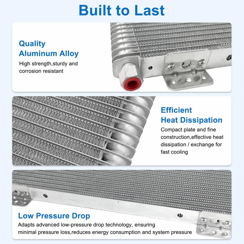 40k Transmission Oil Cooler LPD47391 Compatible with Tru-Cool, Heavy Duty