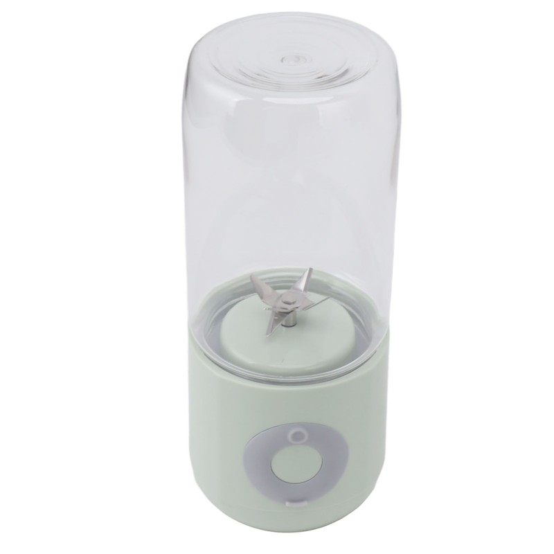 Electric USB Juicer Blender Green 6 Leaf Blades 1300mAh 500ml