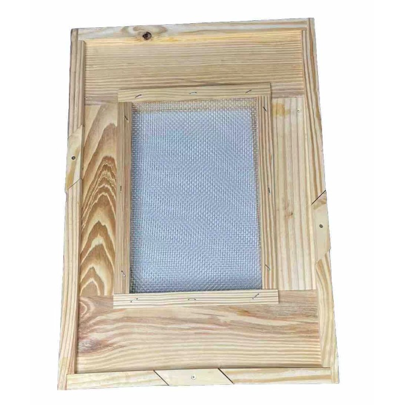 SteeleyBee 8 Frame Pine Double Screen Board (Snelgrove) for Langstroth