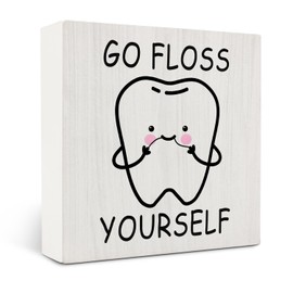 OVAcational Medical Office Decor Wooden Signs,Doctor Gifts Wooden Box Sign,Doctor Gifts For Men,Dental Assistant Desk Tabletop Shelf Decoration, 5x5 Inches