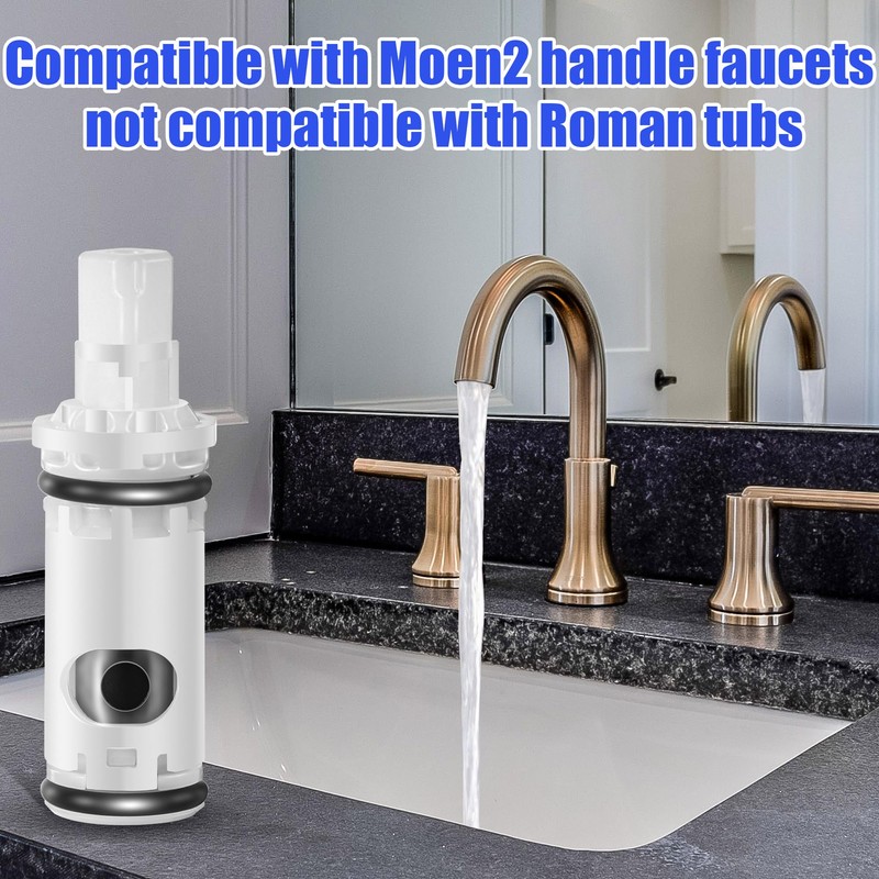 Enhon 6 Pack Faucet Cartridge Replacement Kit Compatible with Moen
