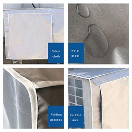 Stecto Air Conditioning Cover Dustproof Waterproof UV Protection Outdoor Window Air Conditioning Home Easy Clean 80*32*57cm C