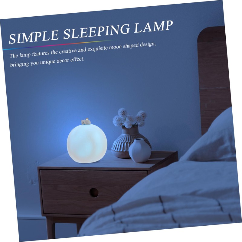 BIUDECO USB Charging Night Lamp Small Moon Night Light USB