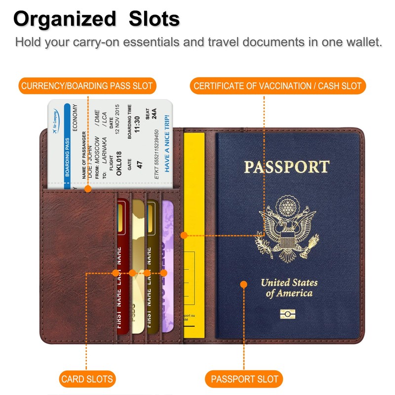 Fintie Passport Cover - Premium Faux Leather Passport Protective Cover