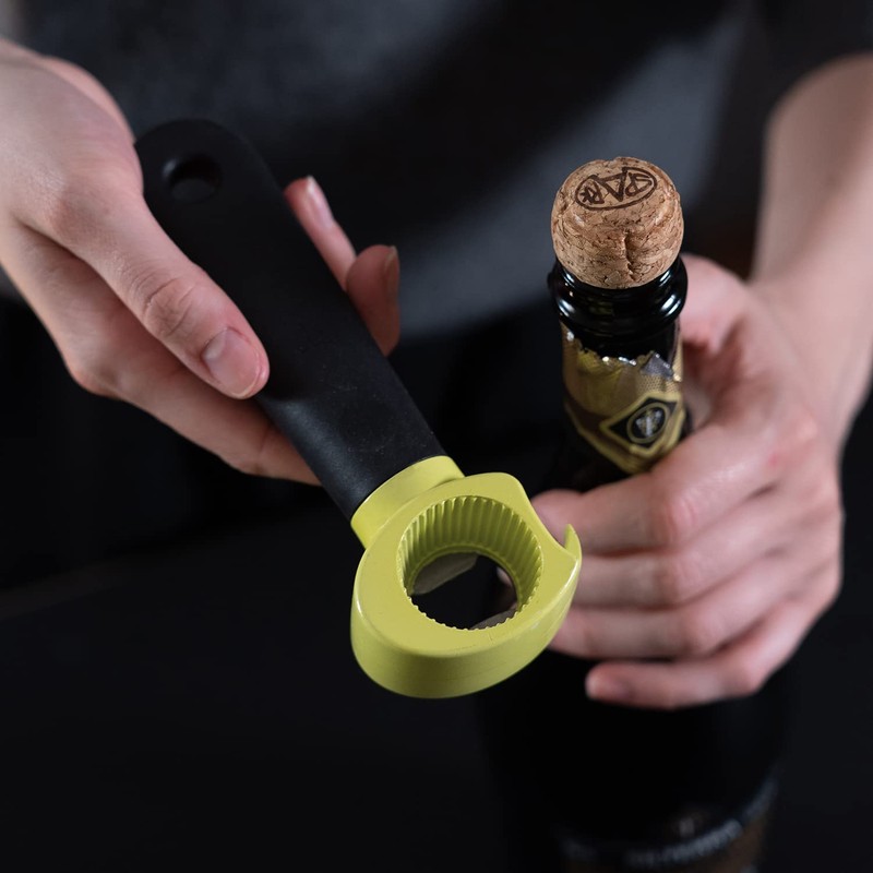 Trebonn STAPPO Multifunctional Bottle Opener with Ergonomic Handle and Non-Slip
