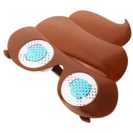 COLLBATH Party Poop Sunglasses Novelty Funky Glasses for Beach and Rave Parties Fun Costume Accessory for Adults Silly Neon Party Eyewear