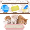 5pcs Kitten Litter Box, Small Cat Litter Box with Scooper,