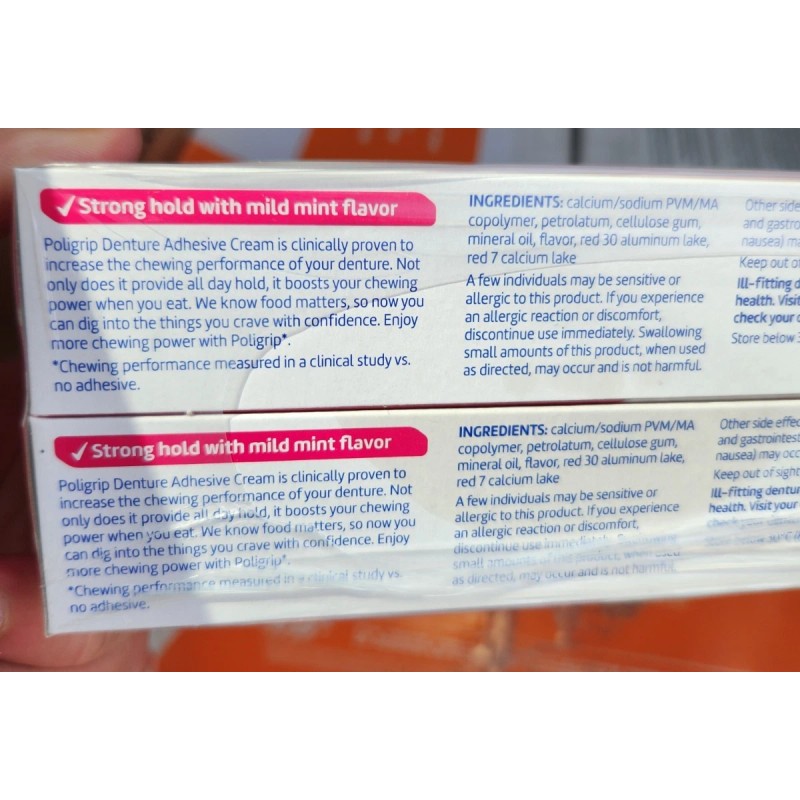 Poligrip 6 pack - Super Poligrip Denture Adhesive Cream -