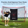 Golf Net, 10x7ft Heavy Duty Golf Practice Nets with Mat,