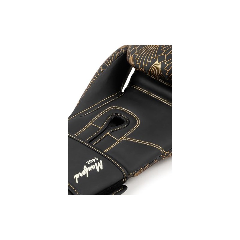 Benlee Manford Faux Leather Boxing Gloves Black/Gold 12 oz