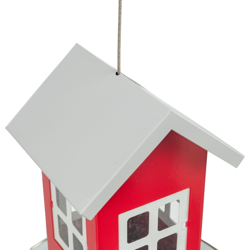 Trixie Bird Feeder Red/Silver 19 × 20 × 19 cm
