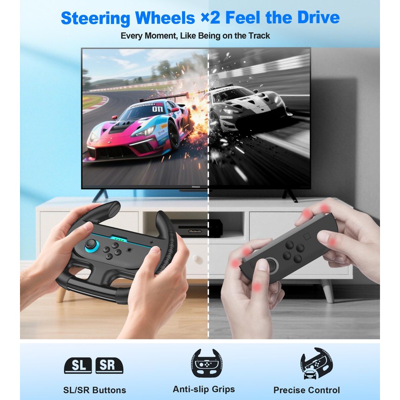 【16 in 1セット】2025年新登場！Switch2 Sports(ニンテンドースイッチスポーツ)アクセサリバンドル 体感ゲーム対応 対戦実装 没入感体験 体感スポーツ対応 Joy-Conグリップ用アクセサリ